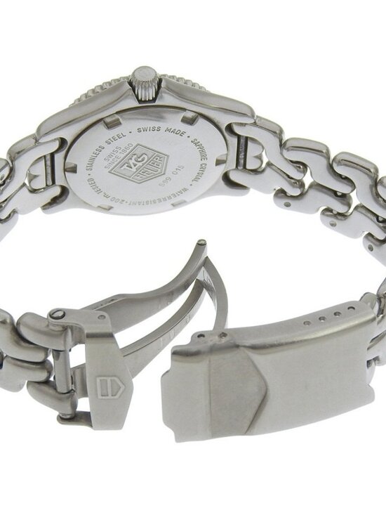 TAG HEUER cell Watches S99.015 WhiteDial Stainless Steel Quartz Analog dis...